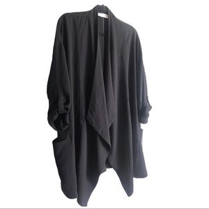 ASTR draped lapel open front lightweight blazer